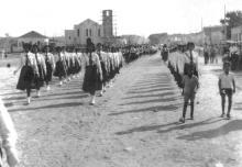 Desfile de 7 de setembro, em frente a Matriz 1950-60.